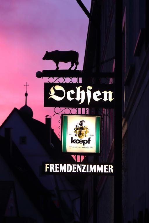 Hotel-Restaurant Roter Ochsen Lauchheim Eksteriør billede