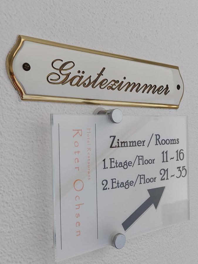Hotel-Restaurant Roter Ochsen Lauchheim Eksteriør billede